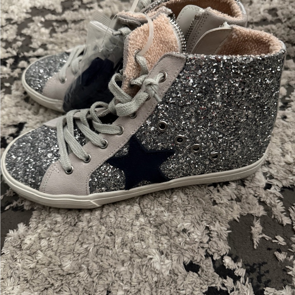Vintage Havana Silver Glitter Sneakers